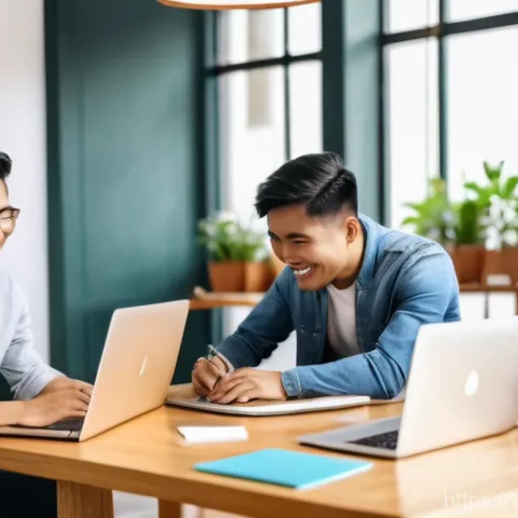솔로프레너 네트워크의 중요성 이해하기 - **Prompt:** A vibrant, sunlit coworking space in a modern Vietnamese city. Diverse young adult solop...