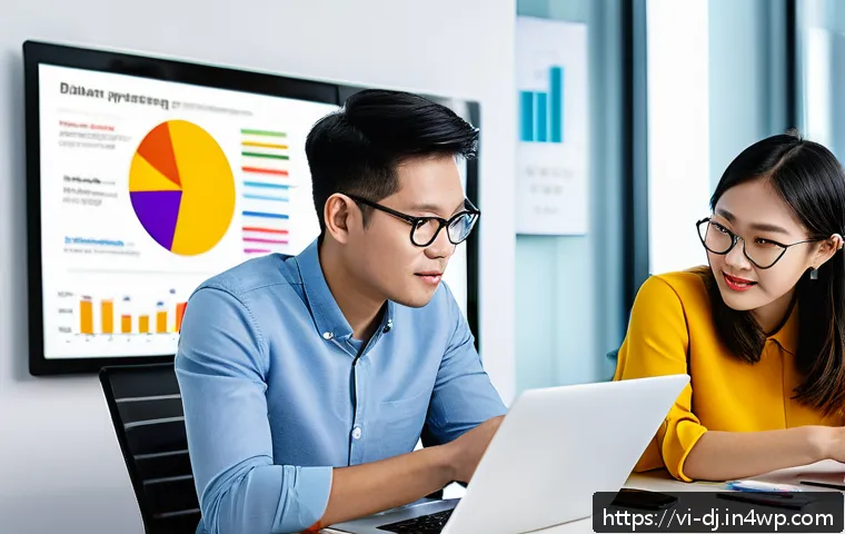 솔로프레너를 위한 콘텐츠 마케팅 전략 - A vibrant and modern Vietnamese marketing office setting, featuring young professionals collaboratin...