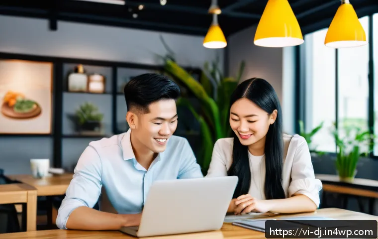 솔로프레너 네트워크의 지속 가능성 위해 고려해야 할 사항 - A diverse group of Vietnamese solopreneurs collaborating in a modern coworking space, sharing ideas ...